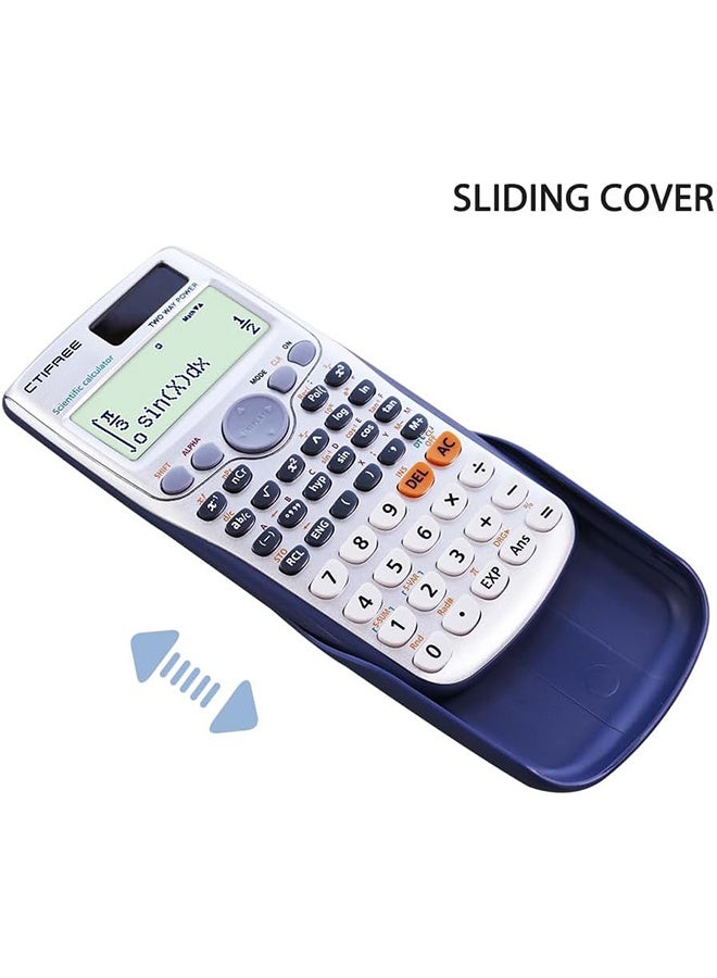 CTIFREE Scientific Calculators,Math Calculator with 417 Functions, 4-Line LED Display, Portable and Cute School Supplies for Middle High College - Image 3